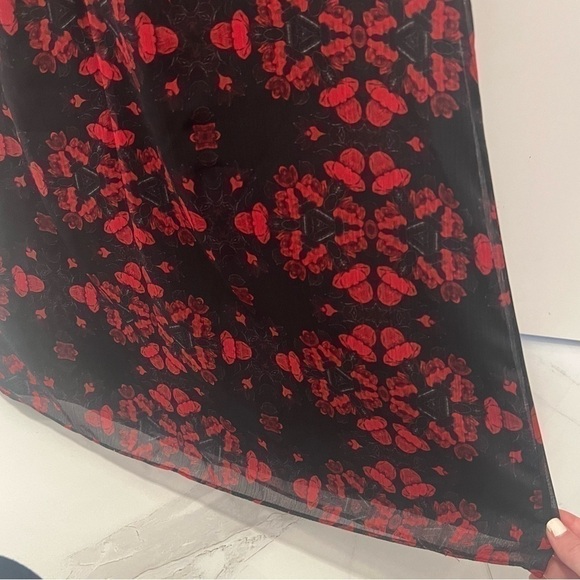 Alice + Olivia Lotus Flower Printed Sleeveless Dress- Size 0; Like New - Picture 12 of 12